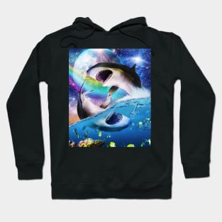 Yin-Yang Sharks, Rainbow Space Shark Hoodie